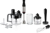 Bosch Stabmixer Ergomaster Serie 6 MSM6M673, 10 Jahre Motorgarantie, Edelstahl-Klingen, Verschleißfreie Keramik-Kupplung, Luftkühlung, Zerkleinerer, Kartoffelstampfer, Schneebesen, 1000 W Keuken Naty Shop