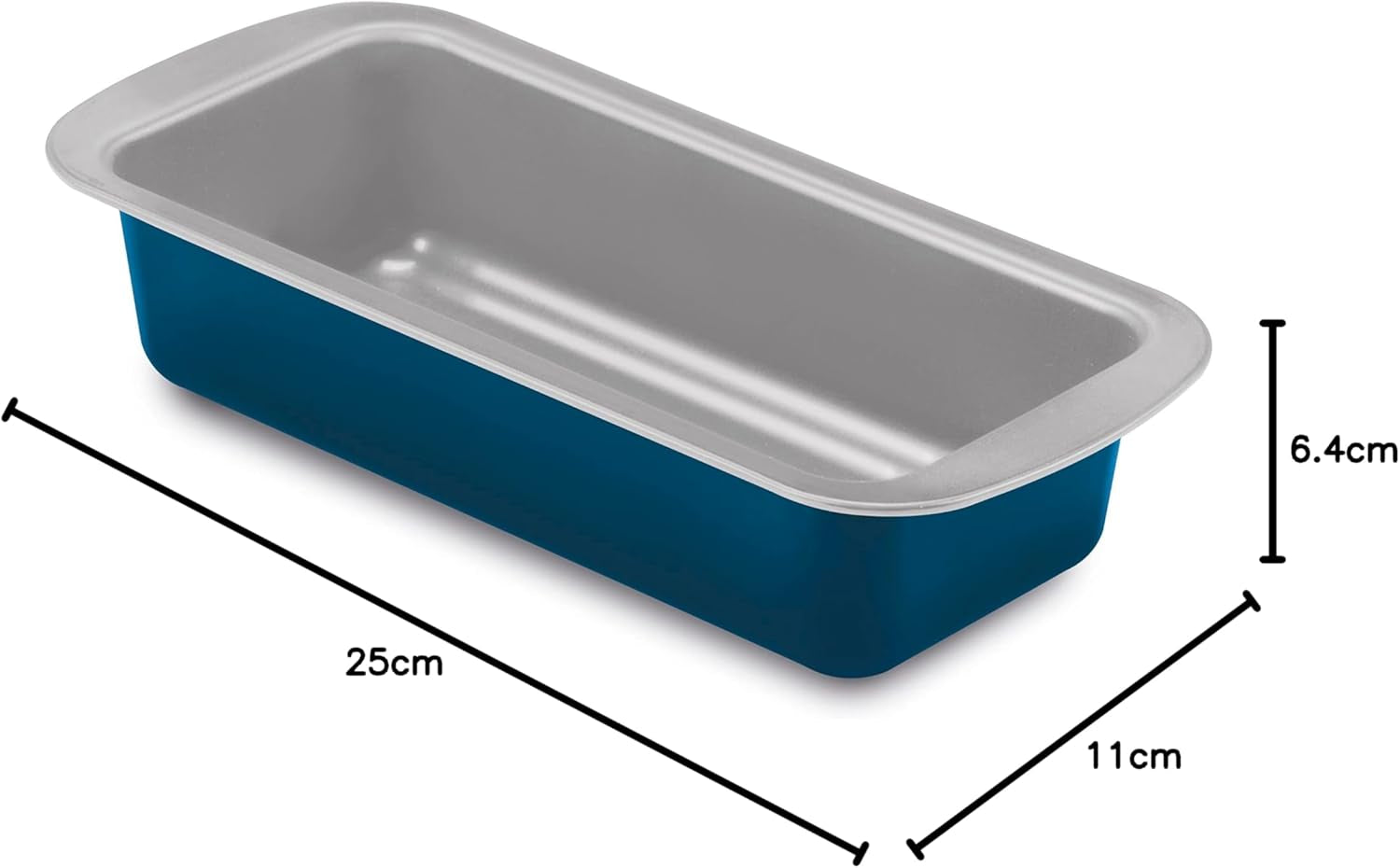 Line XBake, Plumcake Shape 25x11 cm, staal met antiaanbaklaag, ecologisch, Vormen en bakplaten Naty Shop