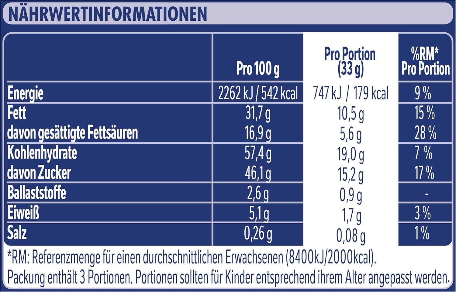 Nestlé CRUNCH Melkreep, knapperige chocoladereep met melkchocolade en ontbijtgranen, 1 pakje (3 x 33 g)