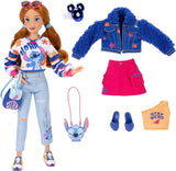 Disney ILY 4EVER Fashion Dolls Stitch met rood haar, 25 cm lang, 13 scharnierpunten, twee complete Mix-And-Match-outfits en een sprankelende Mickey-ring voor jou! Naty Shop-poppen