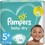 Luiers Pampers 81657566 Baby-Dry broek, wit