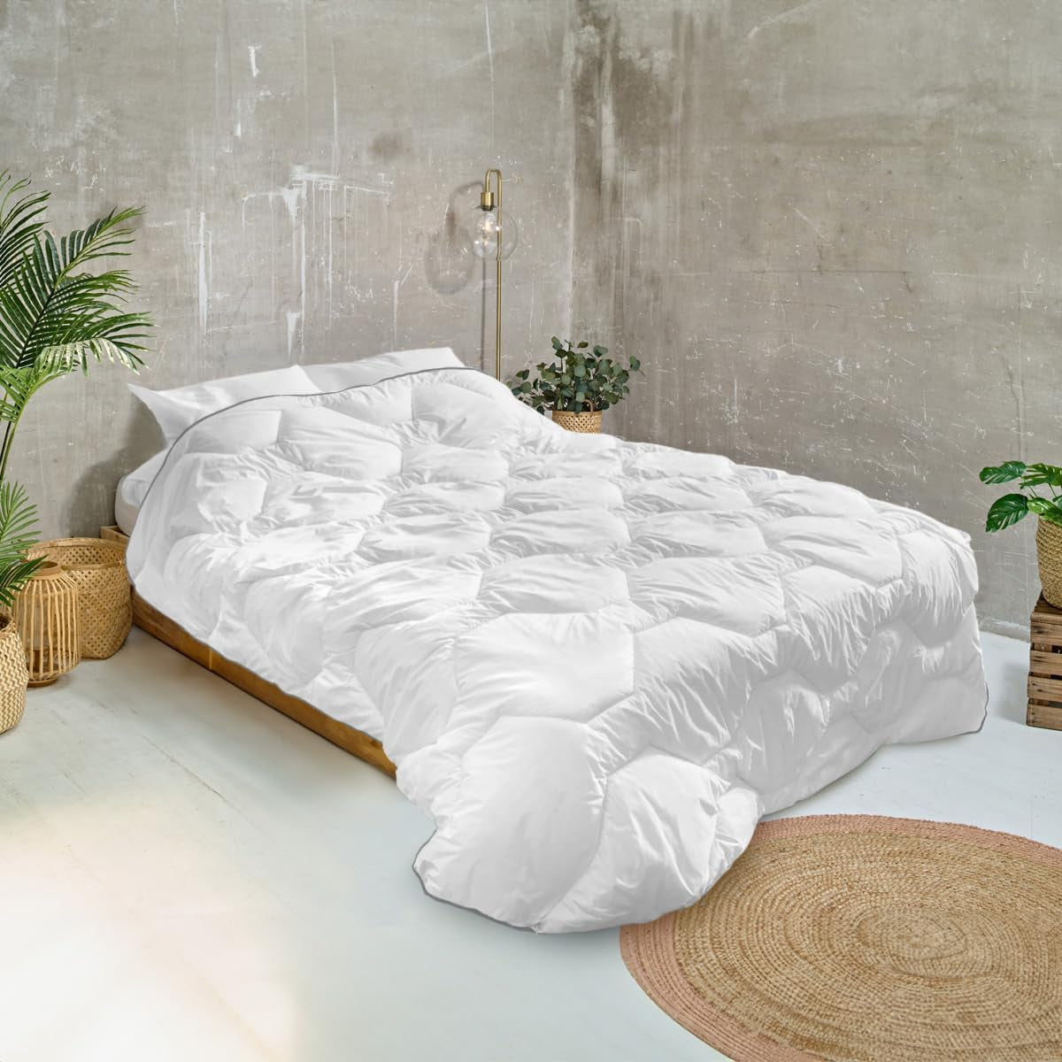 Supreme deken Bleu Câlin, zeer warm, extra zachte envelop, super zacht, hotelcomfort, 140 X 200 cm Dekbedden en dekbedden Naty Shop