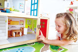 Hape Poppenvilla Houten poppenhuis met 10 kamers Creatief rollenspel inclusief meubels en accessoires Educatief speelgoed voor kinderen vanaf 3 jaar