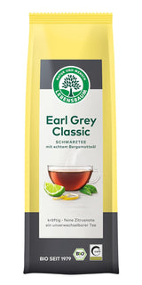 Lebensbaum Earl Grey Klassieke zwarte thee met natuurlijke bergamot- en citroenolie, harmonieus, aromatisch, 100% biologisch, los, 100 g