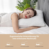 EGO HOME traagschuim kussen 40x80 cm met versnipperd traagschuim - Ademend, ergonomisch neksteunkussen voor zij-, rug- of buikslapers - Oeko-Tex gecertificeerd - Wasbare hoes