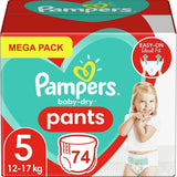 Pampers (oude versie), slipje, maat 4, 9 kg-15 kg, pakket van drie (1 x 88 luiers)