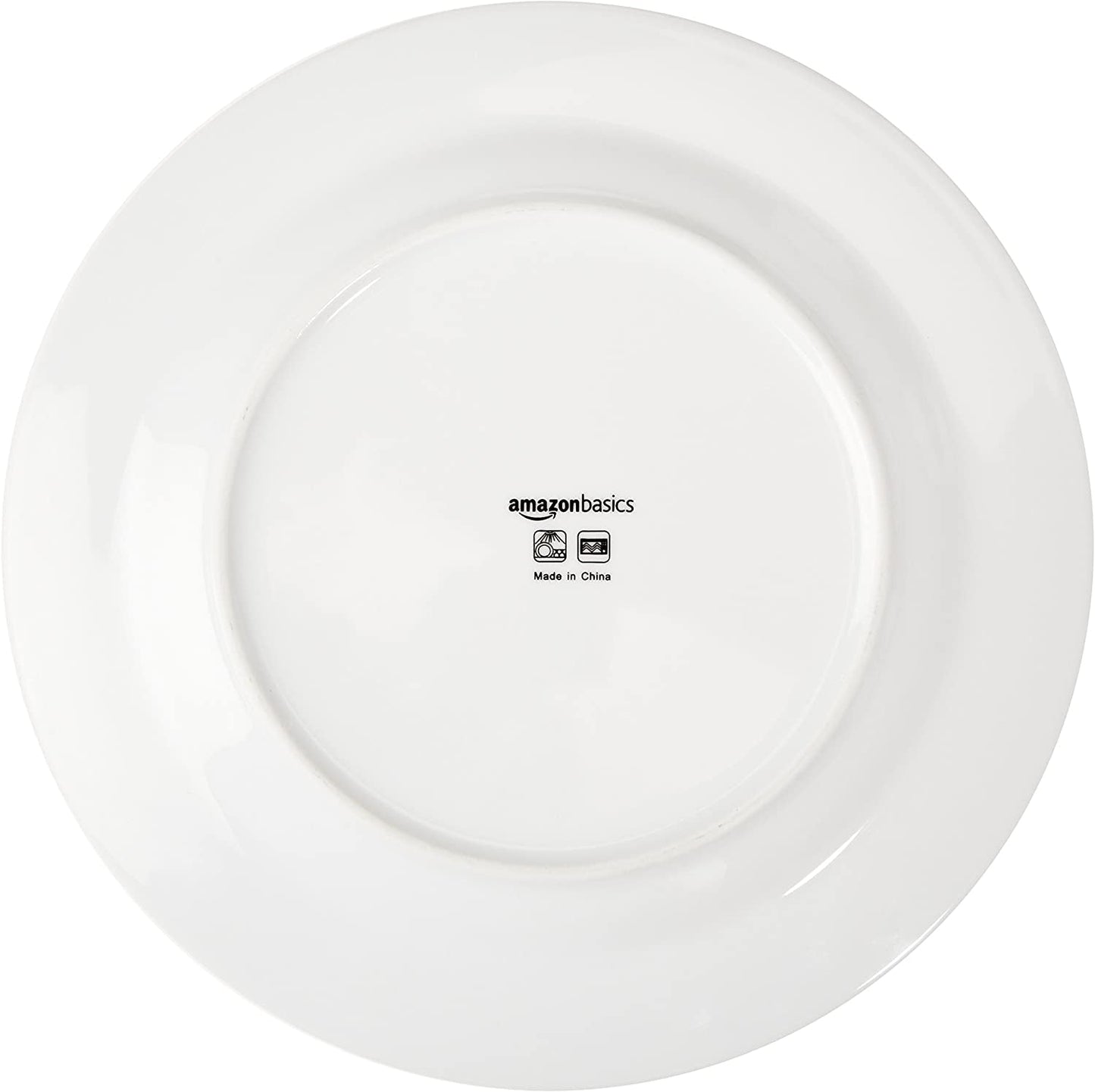 Amazon Basics Coffee Black Rim 16-delige serviesset voor 4 personen