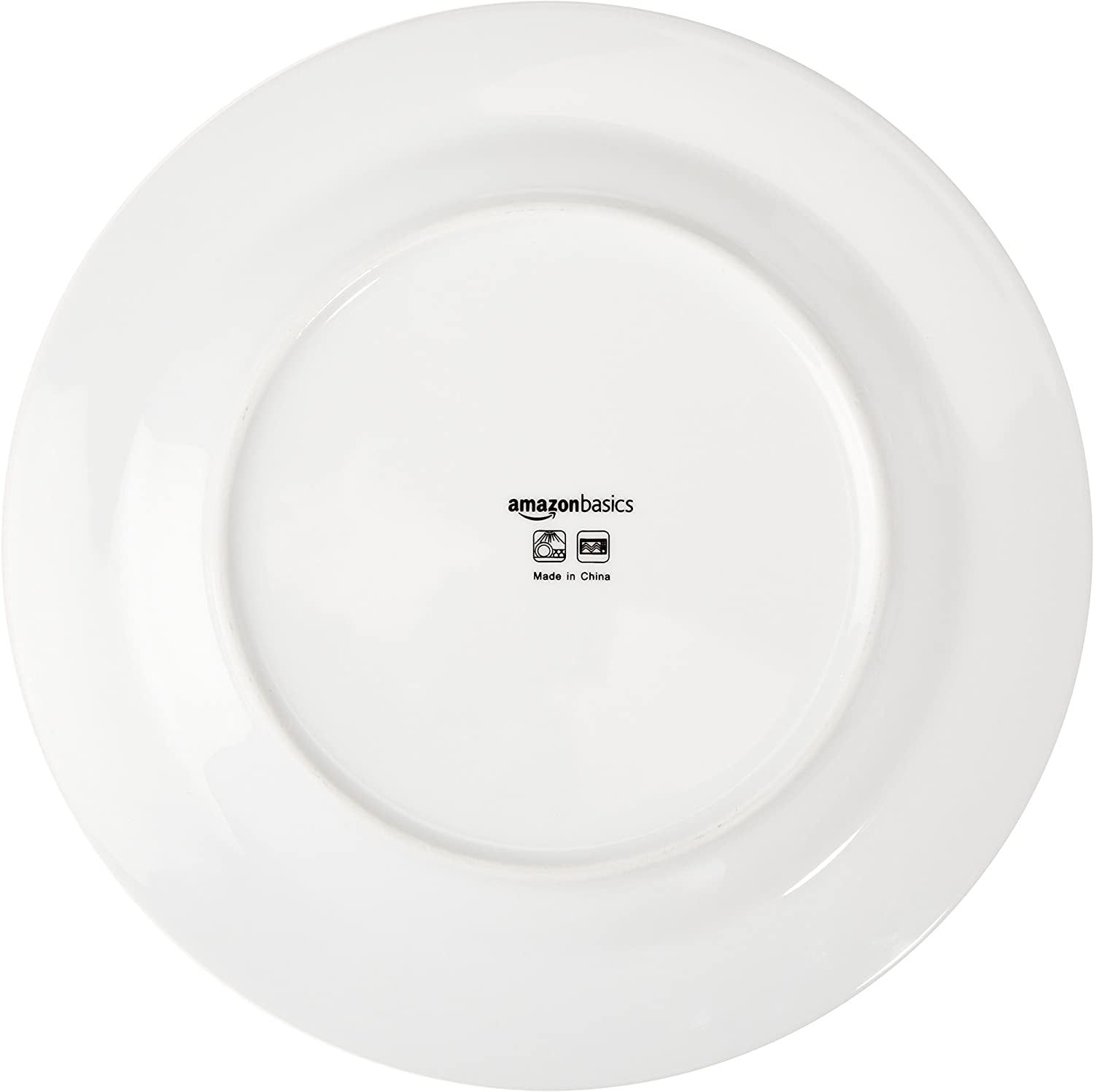 Amazon Basics Coffee Black Rim 16-delige serviesset voor 4 personen