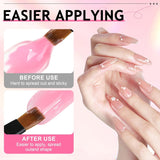 Polygel nageloplossing, polygel slipoplossing nagelkit, polygel vloeibare nageloplossingen 75 ml, 5 nageltipclips, 3 nagelborstels, 1 kristallen beker, 100 reinigingsvellen