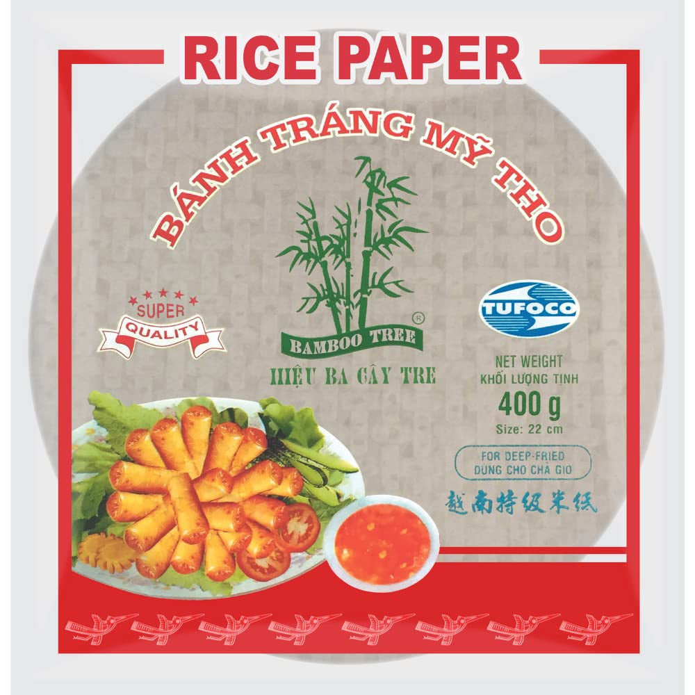 BAMBOE BOOM - Rijstpapier 22 cm. (Zomerbroodjes) - 1 x 400 g
