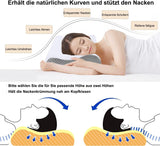 Ecosafeter Memory Foam Kussen Neksteunkussen Ergonomisch nekkussen voor verschillende slaaphoudingen met afneembare hoes Cervicale orthopedische kussens Naty Shop