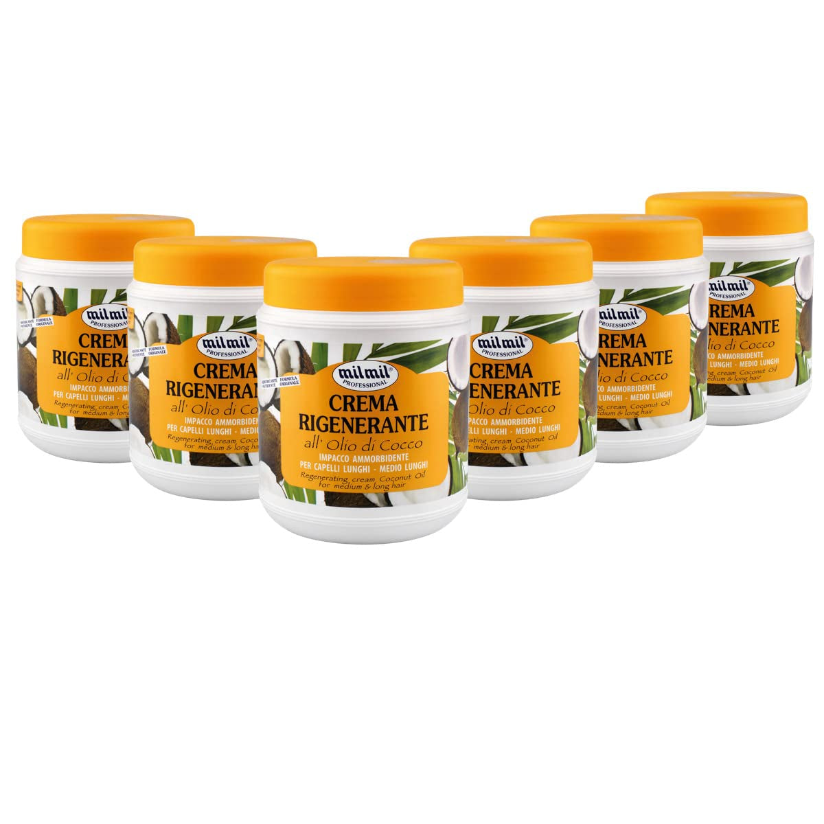 Mil Mil Regenererende Haarcrème Kokosolie - 6000 ml Haarmasker Naty Shop Standaard titel