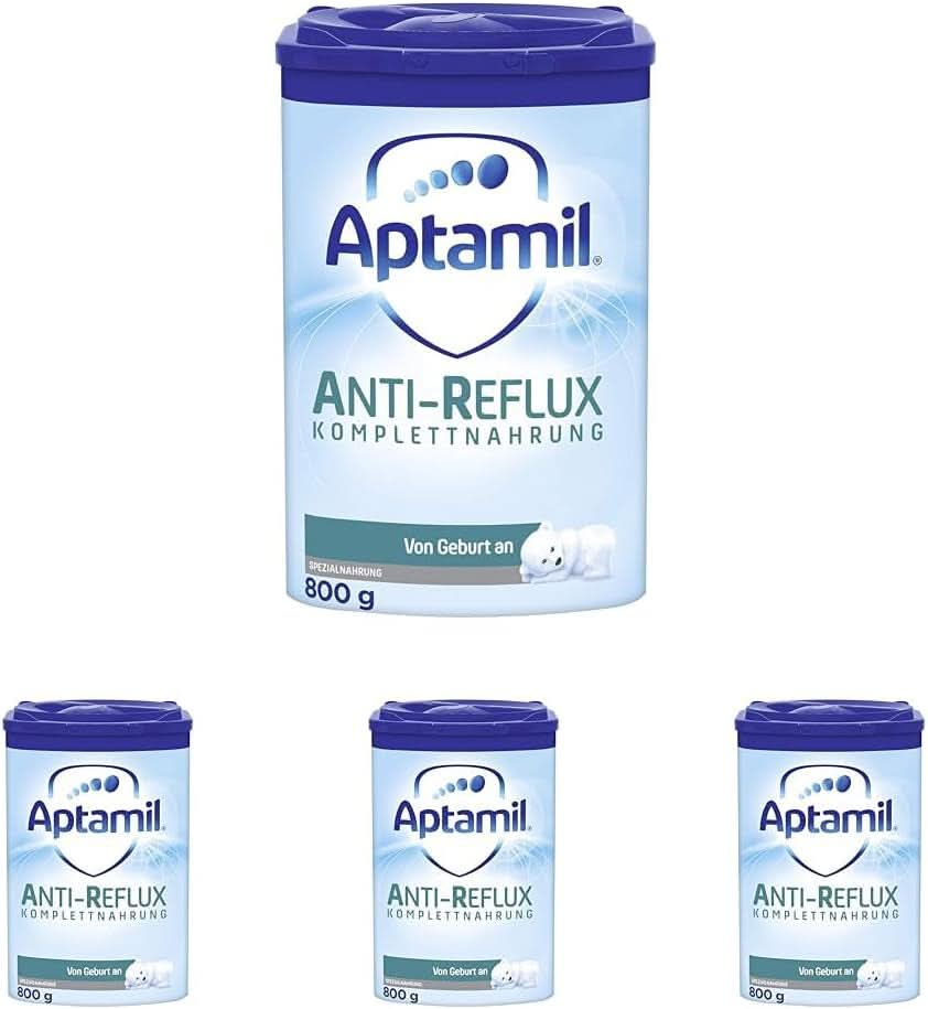 Aptamil Anti-Reflux - volledige voeding vanaf de geboorte, voor dieetmanagement, melkpoeder, 1x 800 g Naty Shop Set 4 x 800 gram