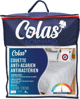 COLAS NORMAND dekbed, anti-mijt en antibacterieel, licht, 260 X 240 cm, langdurige werking, perfecte hygiëne, microvezel, zacht en comfortabel, wasbaar, wit 53130250 Naty Shop Quilts en dekbedden Wit 260X240 Cm