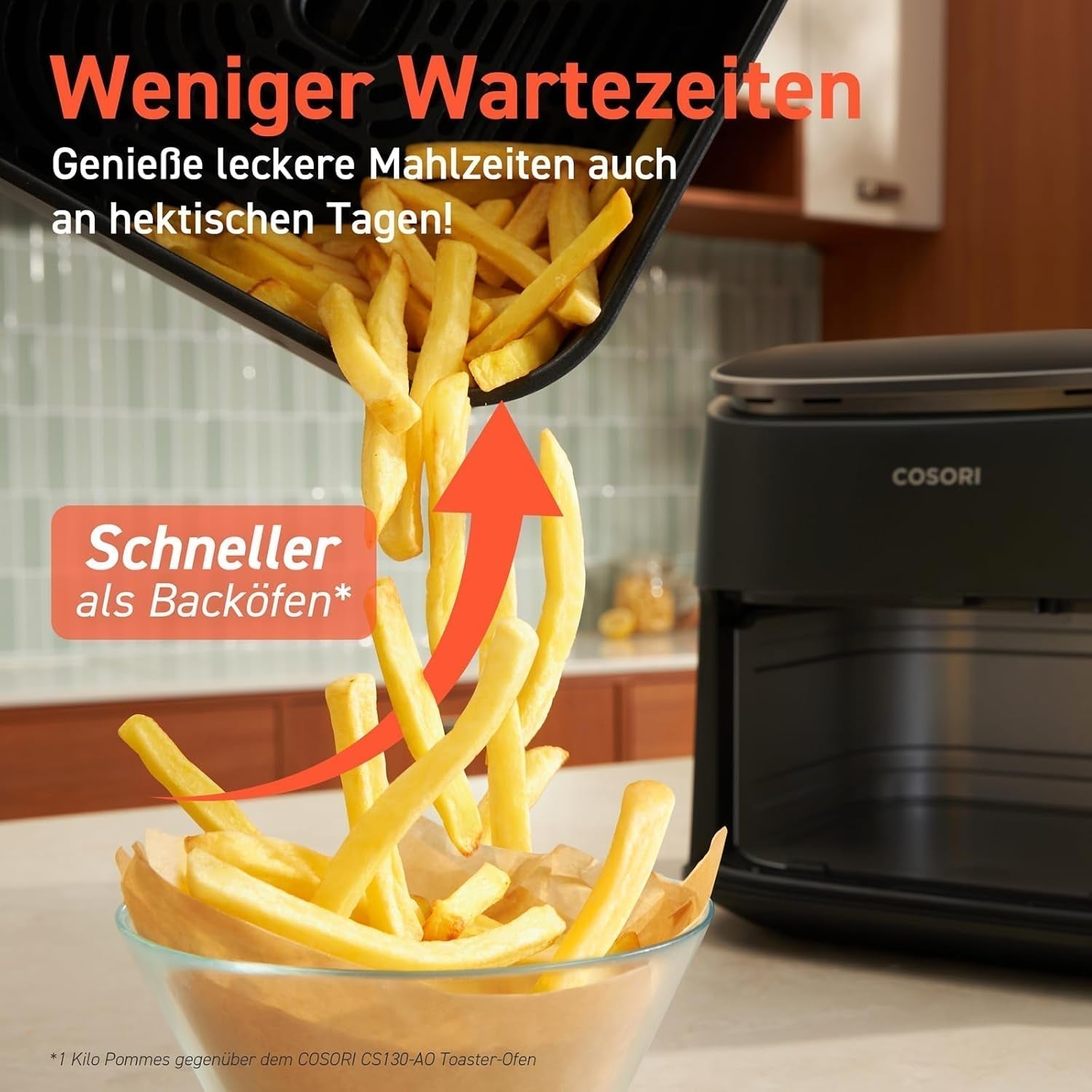 Cosori Turboblaze Heteluchtfriteuse Airfryer, 9-in-1, 6 liter, stil Apparaten Naty Shop