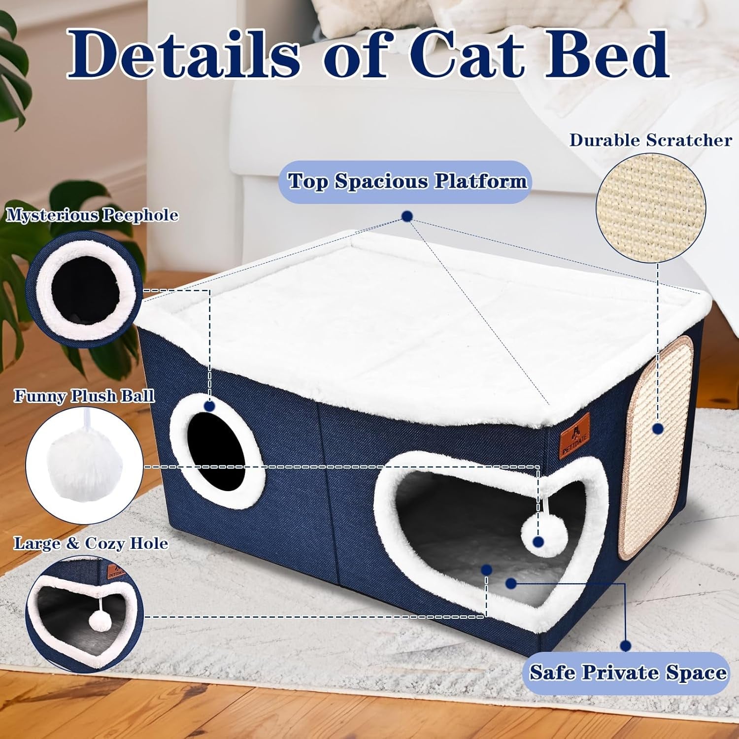 Dekens en meubels, Huisdieren, Grotten & Huizen, Katten, Kattenbedden, Katten - bedden, matrassen