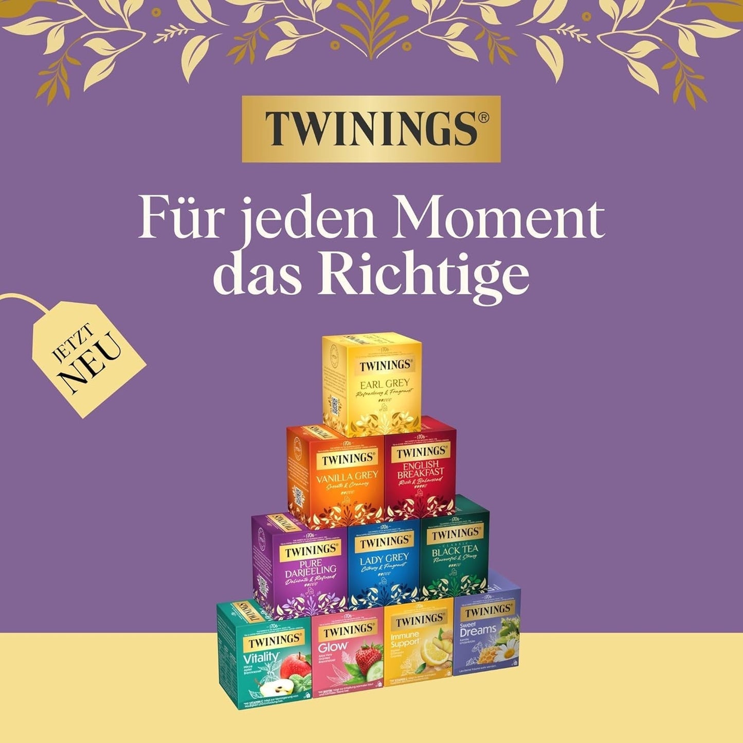 Twinings GLOW Aloë Vera & Brandnetel Groene Thee met Biotine - Kruidentheemengsel voor natuurlijke huid- en haarverzorging 12-pack (elk 10 zakjes)