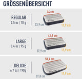 Sea to Summit - Eros Down Reiskussen L - Ultralicht en opblaasbaar - 10D materiaal - Premium donzen kussen - Antislip - Voor wandelen en kamperen - 42 X 28 X 12 Cm - Grijs - 95 G Naty Shop Reiskussens