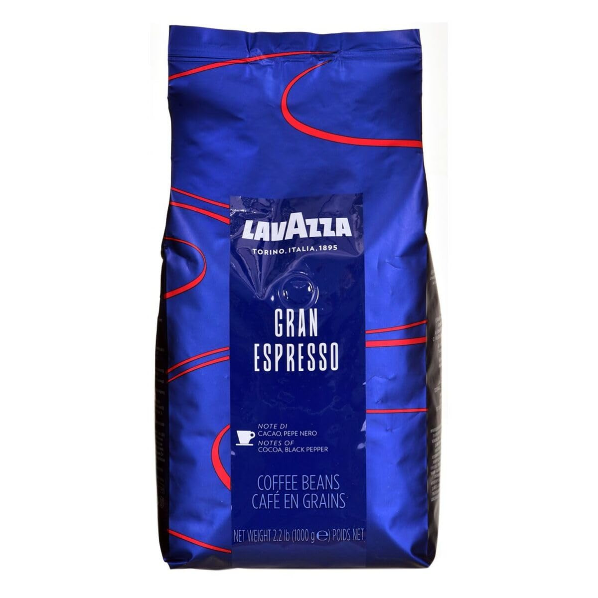 3 x Lavazza Grand Espresso koffie, hele bonen, 1000g