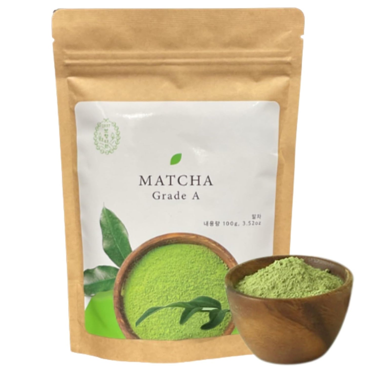 Bohyang Garden Matcha Poeder 100g – Premium groene thee uit Zuid-Korea | Fijngemalen en rijk aan traditie | Voor lattes, smoothies, bak- en persoonlijke verzorgingsrituelen | Matchapoeder in hersluitbaar zakje
