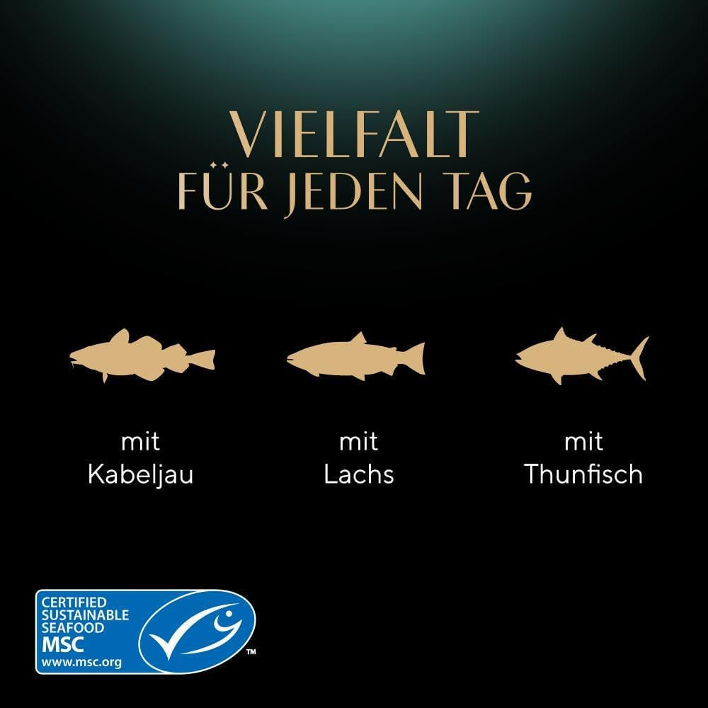 Sheba CATCARE Zak Nat Vers & FIJN (Vis) Stukjes in saus Volwassen 50g Multipack Standaard