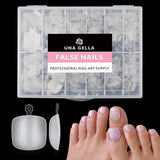 Ballerina Gel Nagel Tips 216 stks 12 Maten Zachte Gel Nagel Tips Volledige Dekking Nagelverlenging Set Semi Matte DIY Thuis Kunst