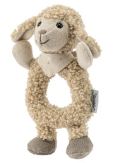 Flocke Sheep Sterntaler Catch Toy - motorisch speelgoed voor rammelen, aanraken en spelen - knuffel voor baby's en kinderen met ratelspeler als trouwe vriend - babyspeelgoed van zachte, zandkleurige stof Baby Toys Naty Shop