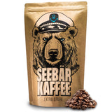 SEEBÄR COFFEE - Extra sterke koffiebonen - 500g - Lage zuurgraad en intens aroma - Hele bonen voor volautomatische koffiemachines, espresso en French press - Hoog cafeïnegehalte en lage zuurgraad