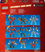 LEGO NINJAGO Kai's brandweermecha-actiefiguur voor kinderen met aanpasbare rode mecha-figuur Ninja-set 4 figuren inclusief Kai en Zane Cadeau voor 7-jarige jongens en meisjes 71808 Bouwsets Beuche in LEGO-Store