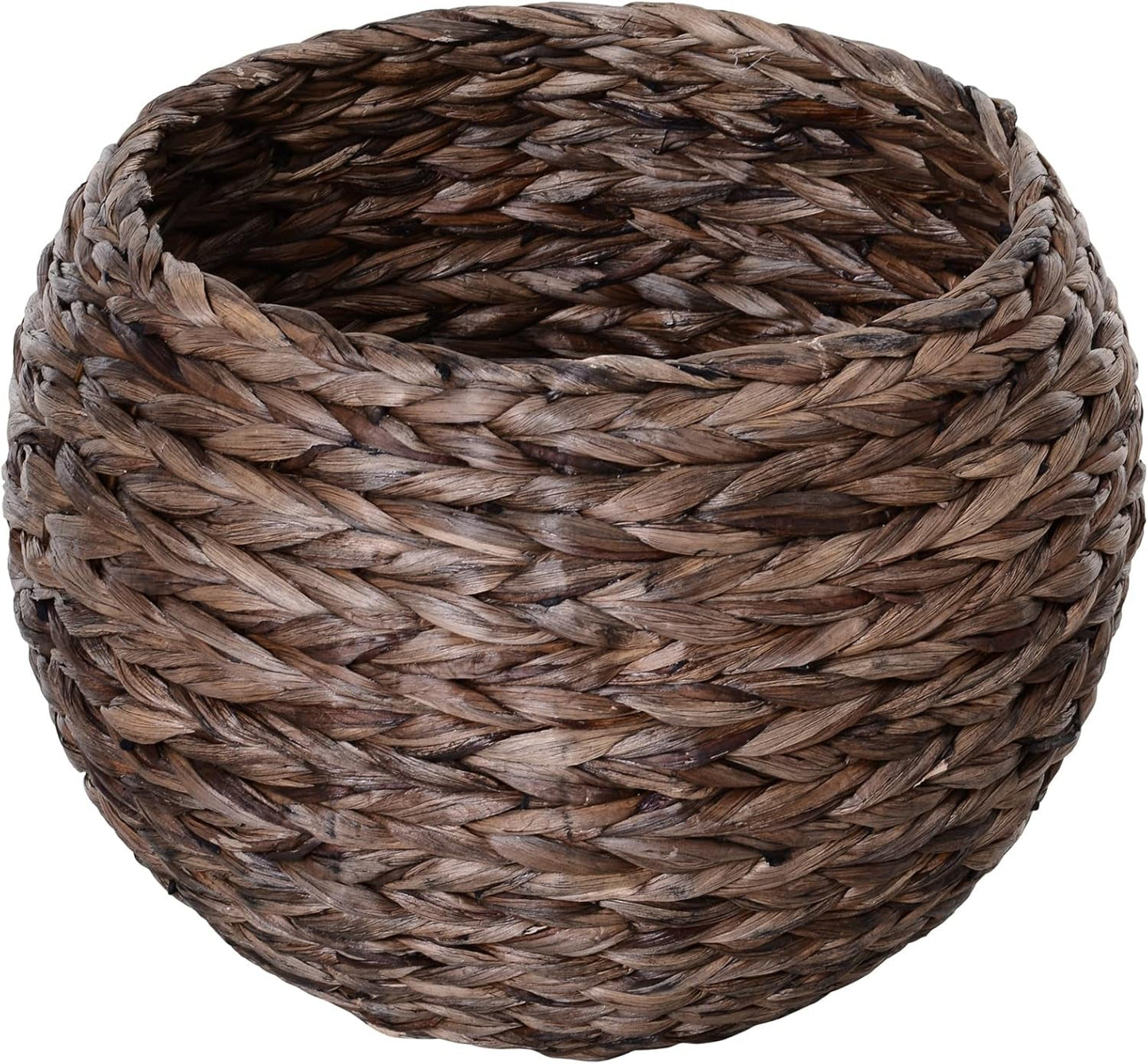 PawHut Rotan Katzenkorb Katzenhöhle Katzenhütte Katzenbett mit Kissen Haustierbett Wasserhyazinthe Kaffee 50 x 42 x 60 cm