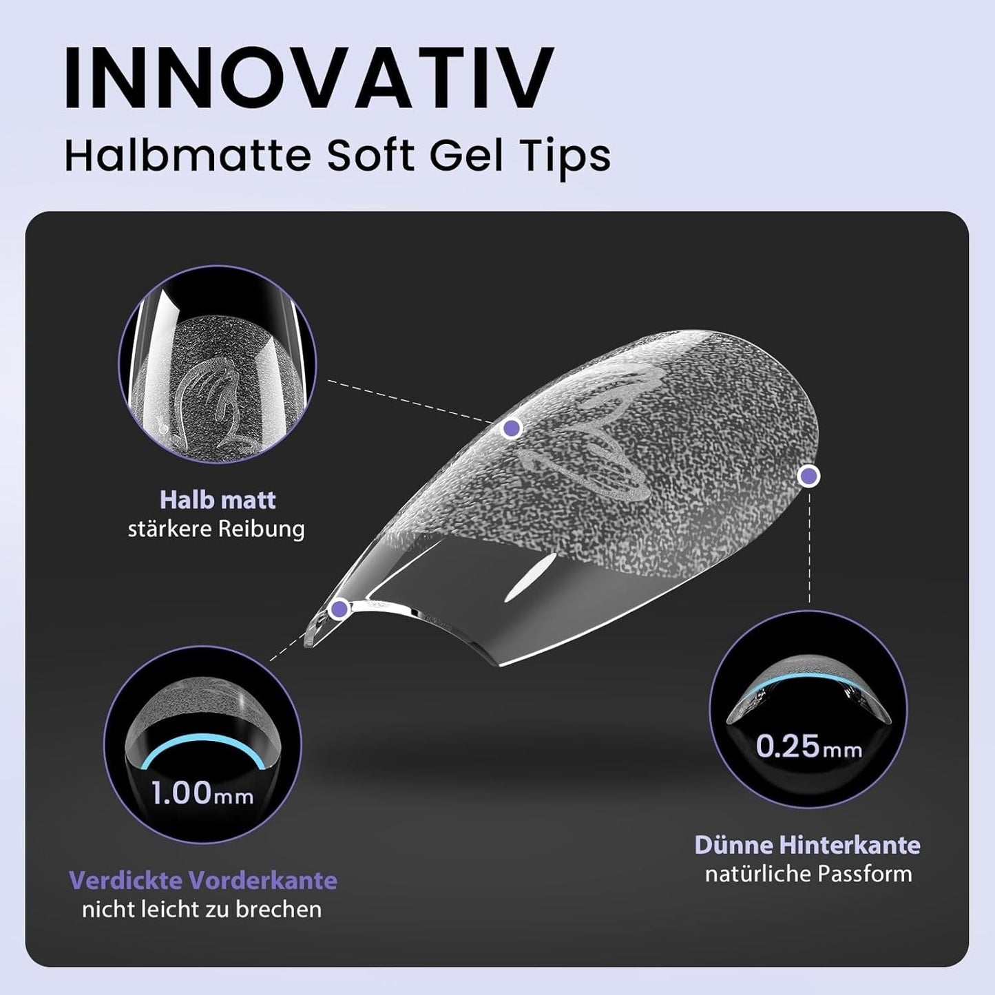 Btartbox Extra Korte Amandelnageltips - Volledige dekking Gel X Soft XS Gelnageltips - Voorgevormde semi-matte voor brede nagels Salon 320 stuks