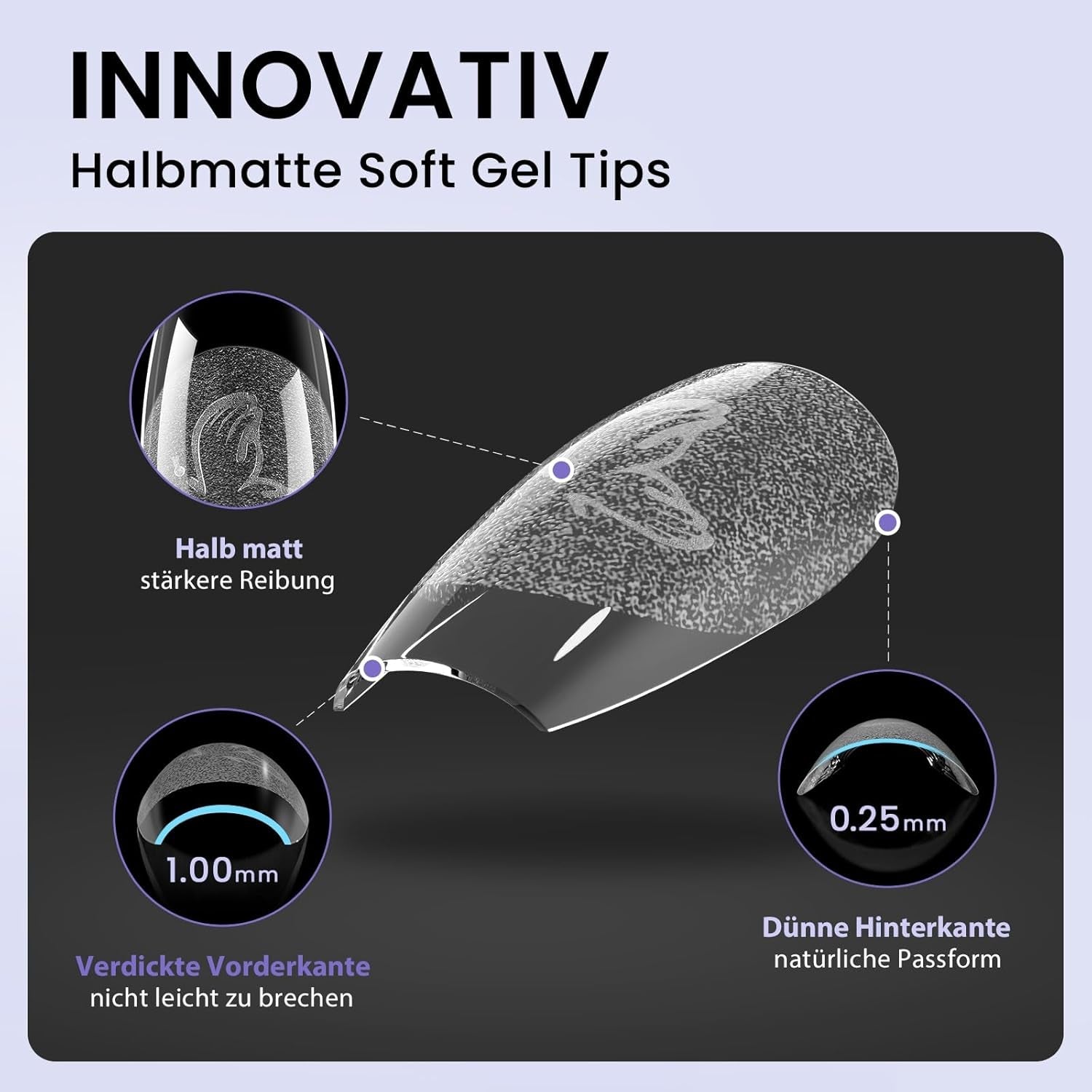Btartbox Extra Korte Amandelnageltips - Volledige dekking Gel X Soft XS Gelnageltips - Voorgevormde semi-matte voor brede nagels Salon 320 stuks