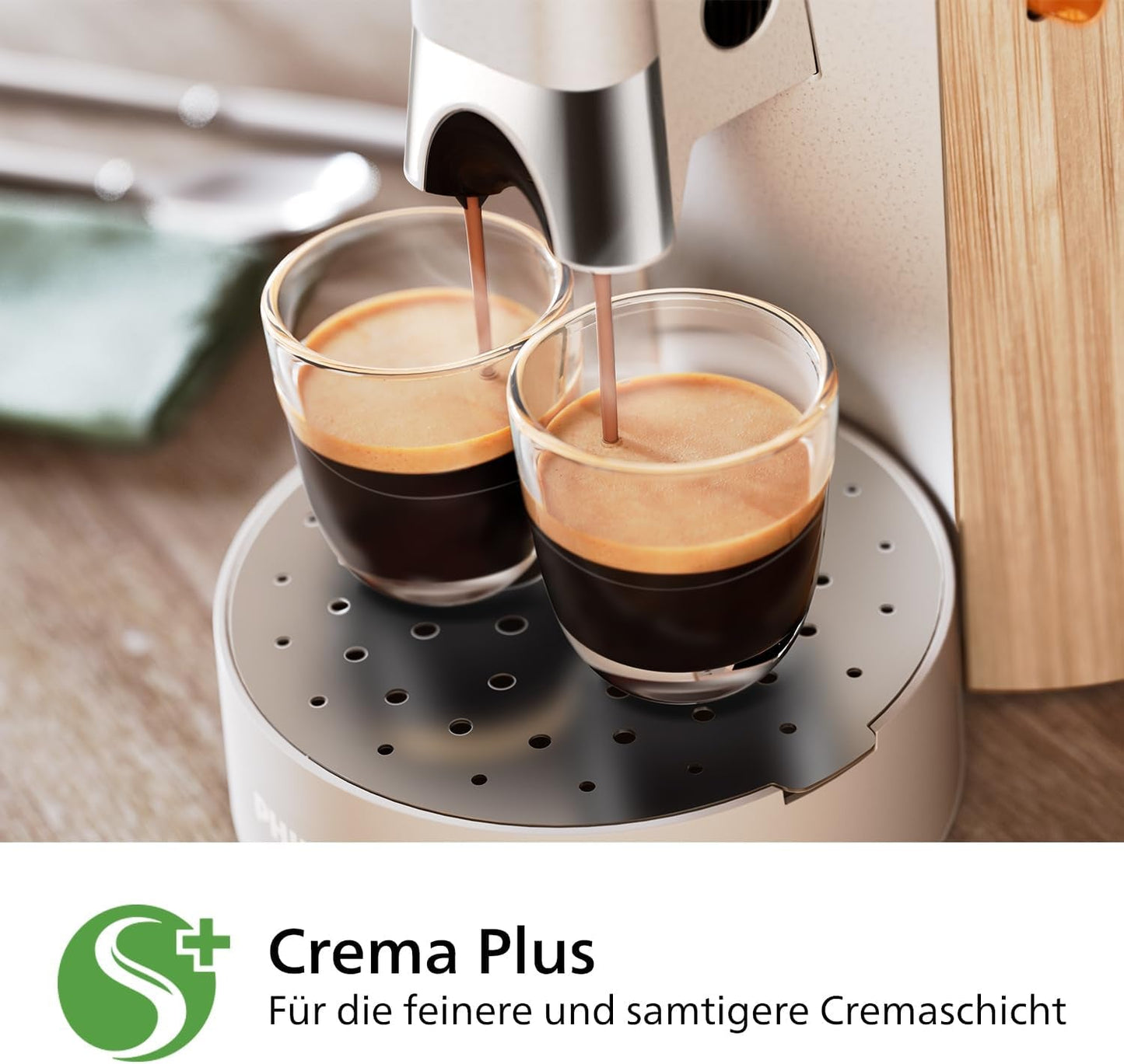 Espressomachine met PHILIPS Senseo Select capsules - Intensity Plus, met Memo-functie voor 3 koffiespecialiteiten, Crema Plus, ecologisch product, hoge kwaliteit, zijdewit (CSA240/05)