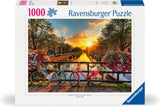 Ravensburger Puzzel 12000662 1000 stukjes Fietsen in Amsterdam - Kleurrijke puzzel voor volwassenen en kinderen in bewezen Ravensburger kwaliteit Puzzel Naty Shop