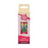 Kleurstof Funcakes Green Leaf: Hooggeconcentreerde kleurstof voor deeg, room, fondant en marsepein. Gemakkelijk doseren. Eén druppel om levendige kleuren te creëren. Halal. 30 gram