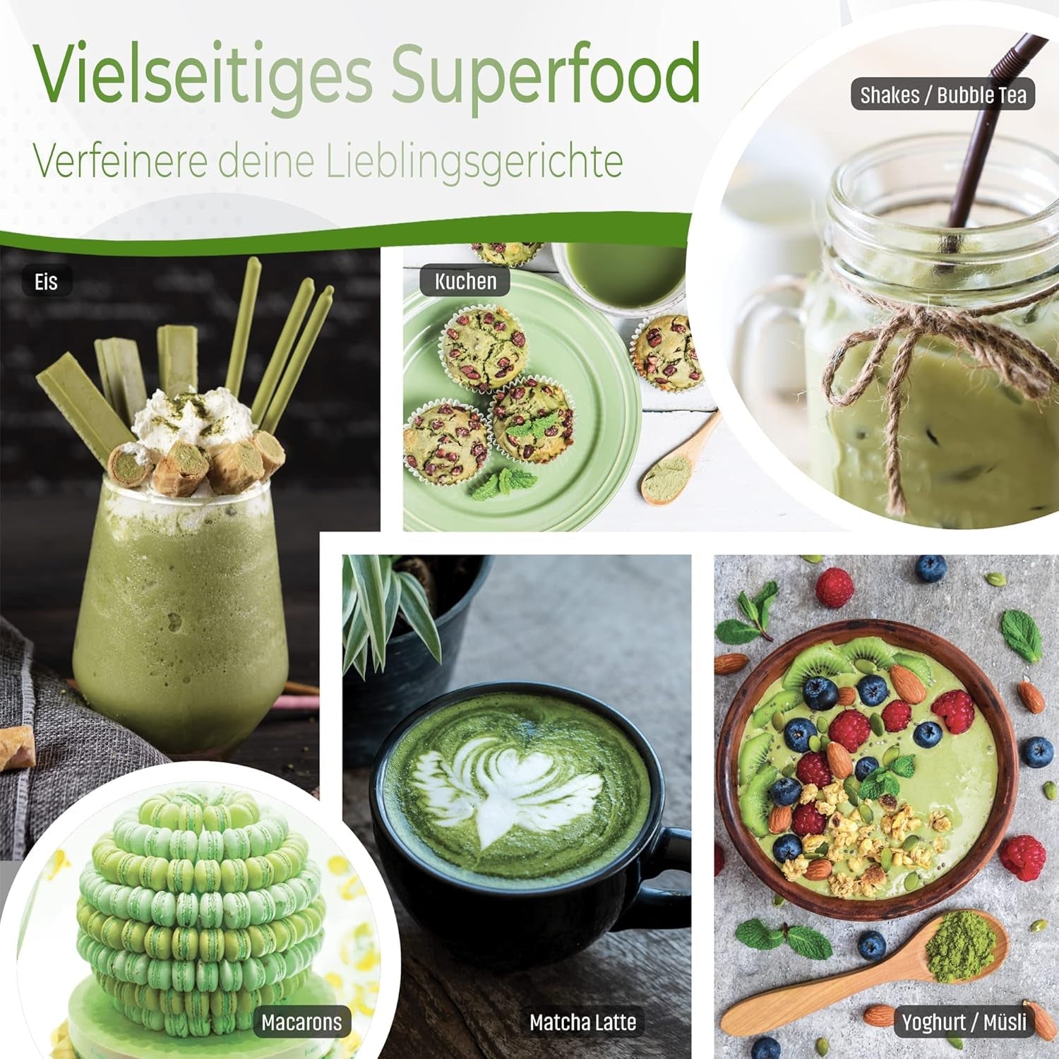 Uniqo Matcha theepoeder 200 g in hervulbare ecologische verpakking