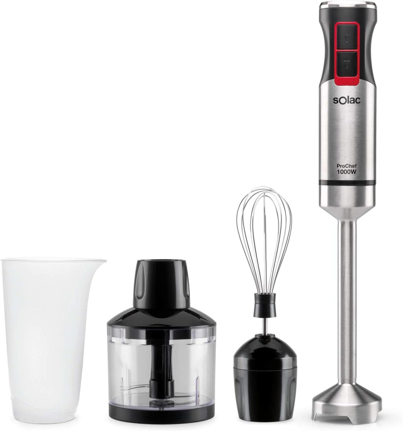 Pro Chef 1000 Keukenmixer, W, Edelstahl Keuken Naty Shop 1000W | 3 Accessoires