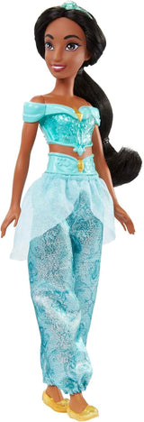 Mattel Disney Princess Toy Jasmine gelede modepop met sprankelende kleding en accessoires Disney film geïnspireerd cadeau voor kinderen HLW12