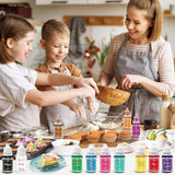 Set van 12 vloeibare kleurstoffen voor levensmiddelen, 10 ml Naty Shop