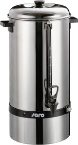 Saro espressomachine met rond filter - 6,75 L / 40 kopjes - RVS - zet- en warmhoudfunctie - veiligheidskraan - kijkglas - 1,5 kW - model SAROMICA 6005