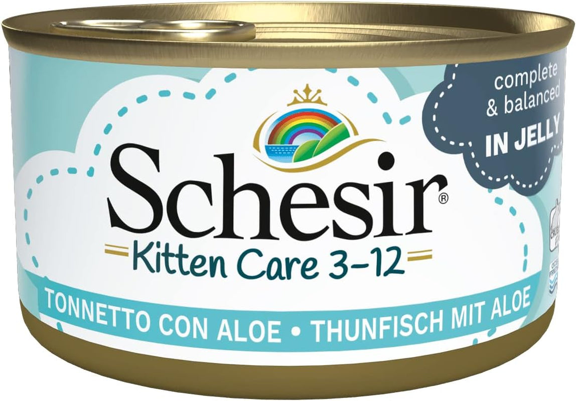 Natvoer voor katten Cat Jelly Kitten Tonijn met Aloë Vera, gelei, 24 dozen x 85 g