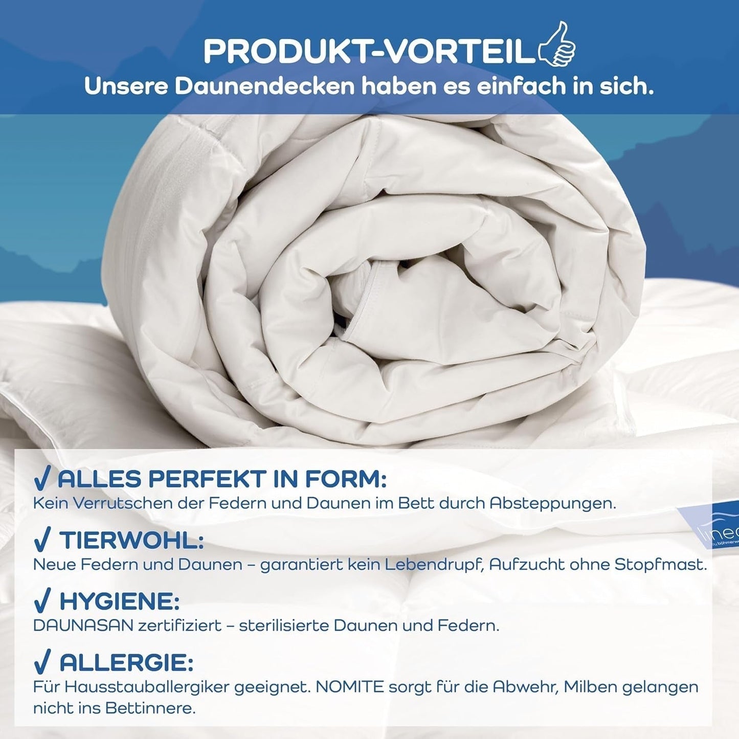 Comfortdekbed, (90 soezen / 10 veren), wit, 135 X 200 Cm Dekbedden en quilts Naty Shop