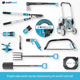 Tuinslang Cellfast MULTIFLEX PRO, duurzaam, 6-laags, ATS2 gebreide vlecht, UV- en algenbestendig, zware metalen vrij, fluwelen technologie, 35 bar, -20/+65°C, 3/4", 30m