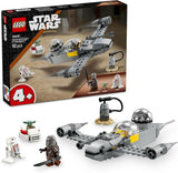 LEGO Star Wars 75410 Mandos en Grogus N-1 Starfighter speelgoed met Mandalorian, Grogu en R5-D4 minifiguren, inclusief bouwbare zuil, ruimteschip startset voor jongens en meisjes vanaf 4 jaar Bouwsets Beuche in LEGO-Store Standaard titel