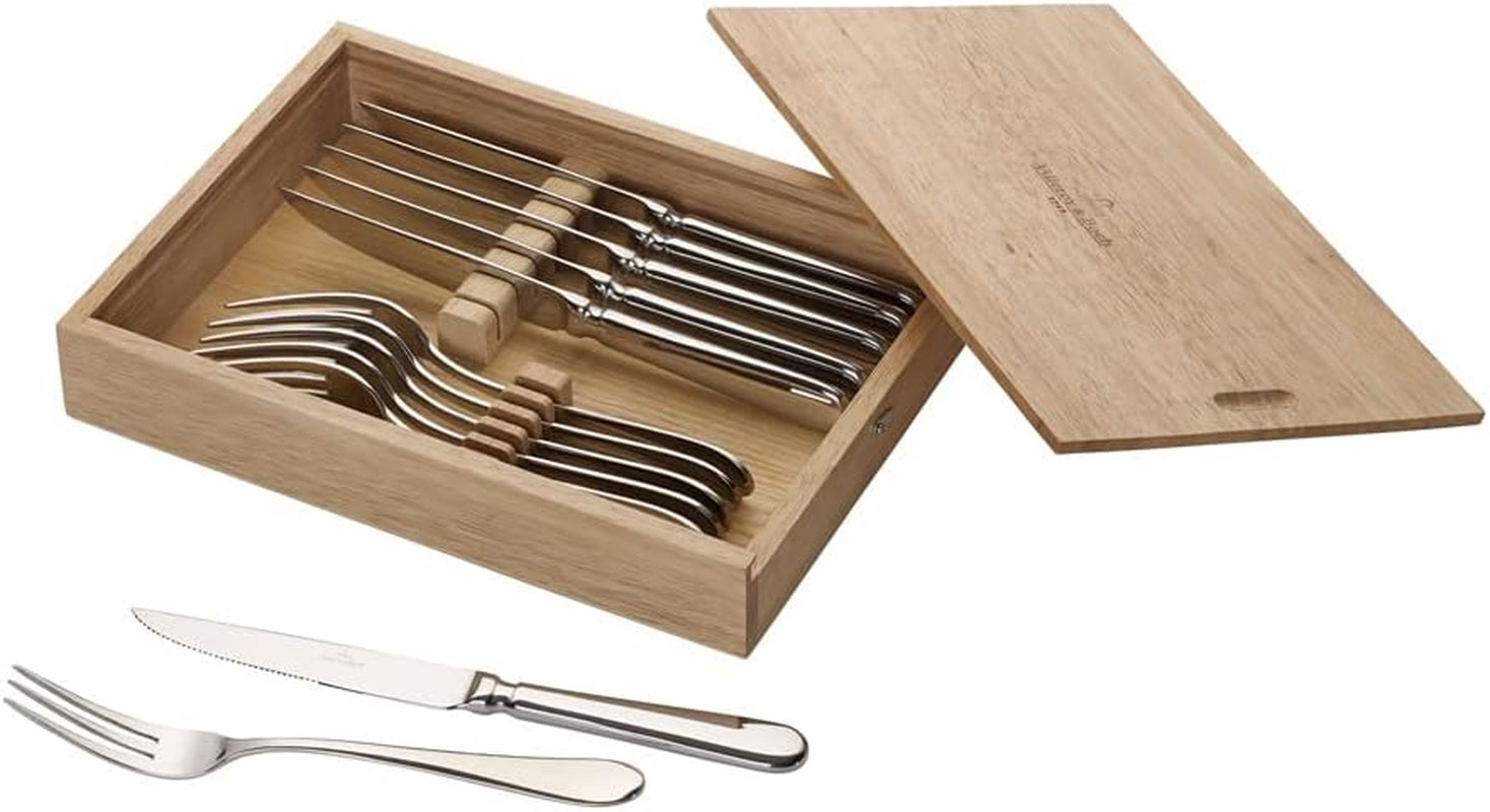 Villeroy En Boch Oscar Steakbestekset, 12-delig, voor maximaal 6 personen, roestvrij staal, vaatwasmachinebestendig Naty Shop