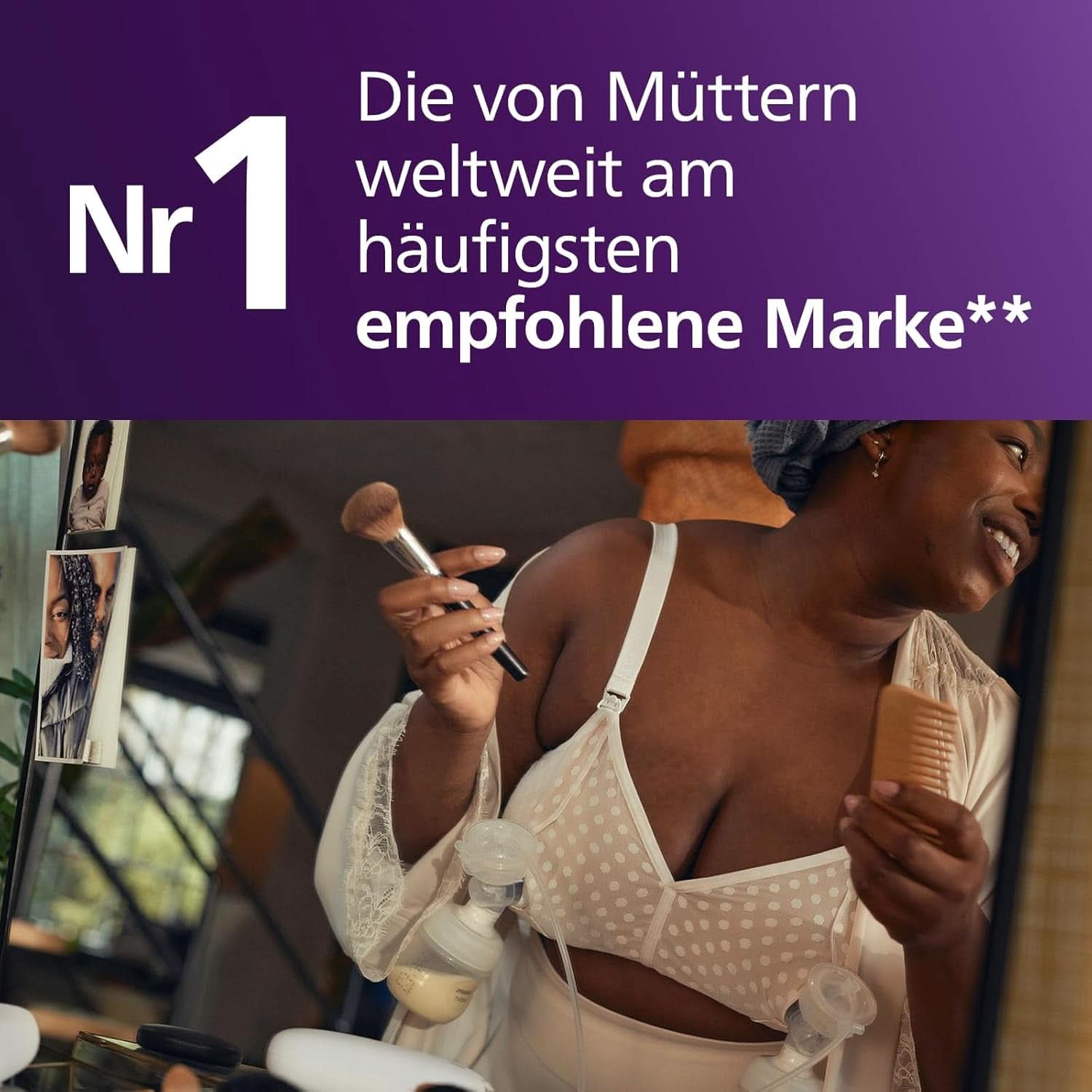 Philips Avent Elektrische Natural Motion Milchpomp - Set Zum Abpumpen, Aufbewahren en Füttern Inkl. Flaschen, Schnuller Und Becher (Modell SCD340/31) Accessoires voor voeding en borstvoeding Bebe Naty Shop