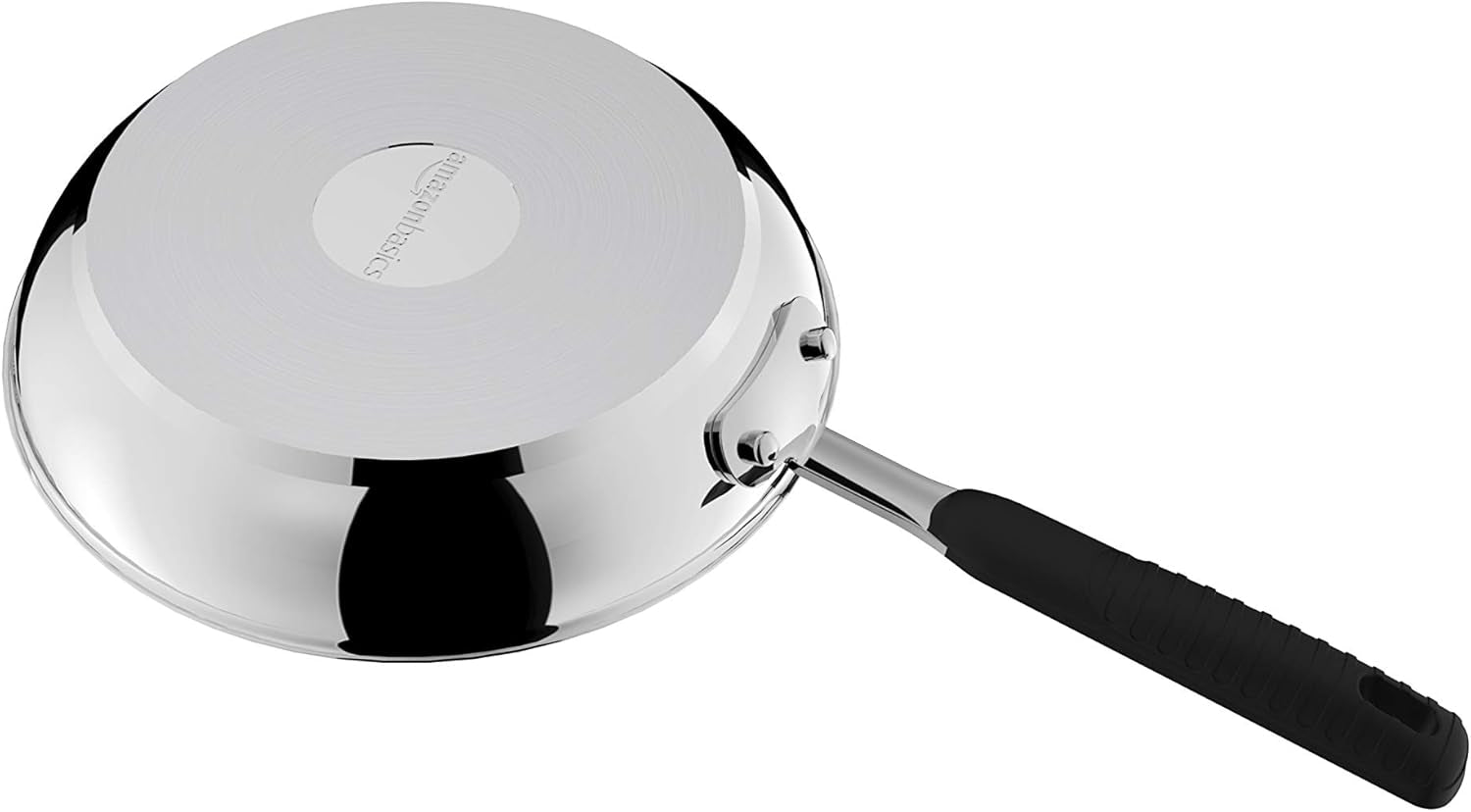 Roestvrijstalen pan met antiaanbaklaag - geschikt voor inductie, met comfortabel handvat - 28 Cm Potten en Pannen Naty Shop