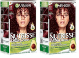 Garnier Nutrisse Permanente verzorging haarkleuring met voedende fruitoliën, 8 weken hold, Ultra Crème Tint, 036 Black Cherry (pak van 2) Naty Shop haarkleur Standaard titel