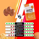 Eipoeder uit Freilandeiern (1kg) | Pasteurisiertes Vollei Pulver | Ohne Zusatztoffe | Glutenvrij & lactosevrij | Vakuumverpackung in Zip-Beutel