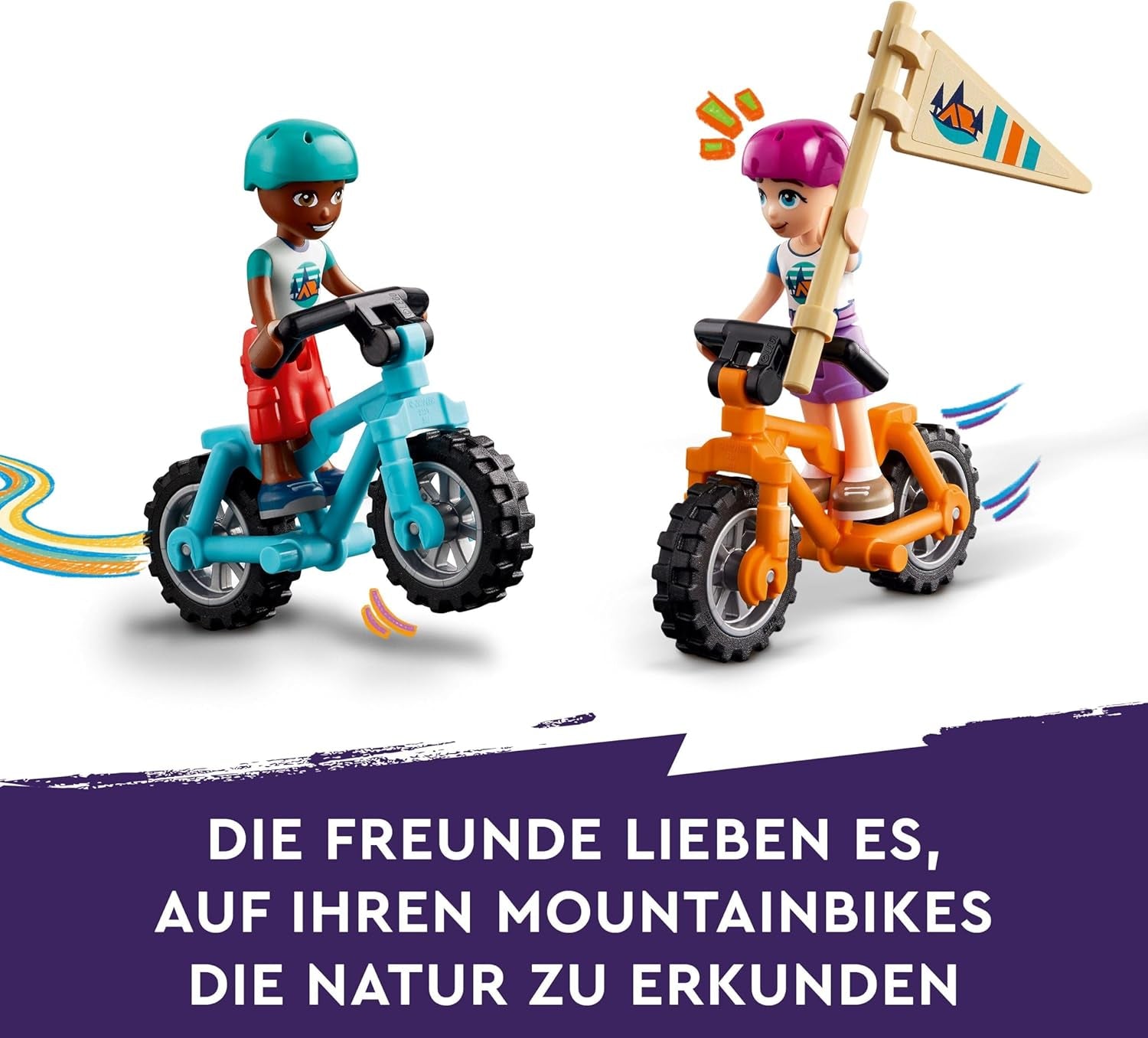 LEGO Friends Gezellige hutten op avonturenkamp, rollenspel voor buiten, kinderspeelgoed voor meisjes en jongens vanaf 7 jaar met 3 figuren en vos, kampeerspeelgoed 42624 Bouwsets Besuche den LEGO-Store